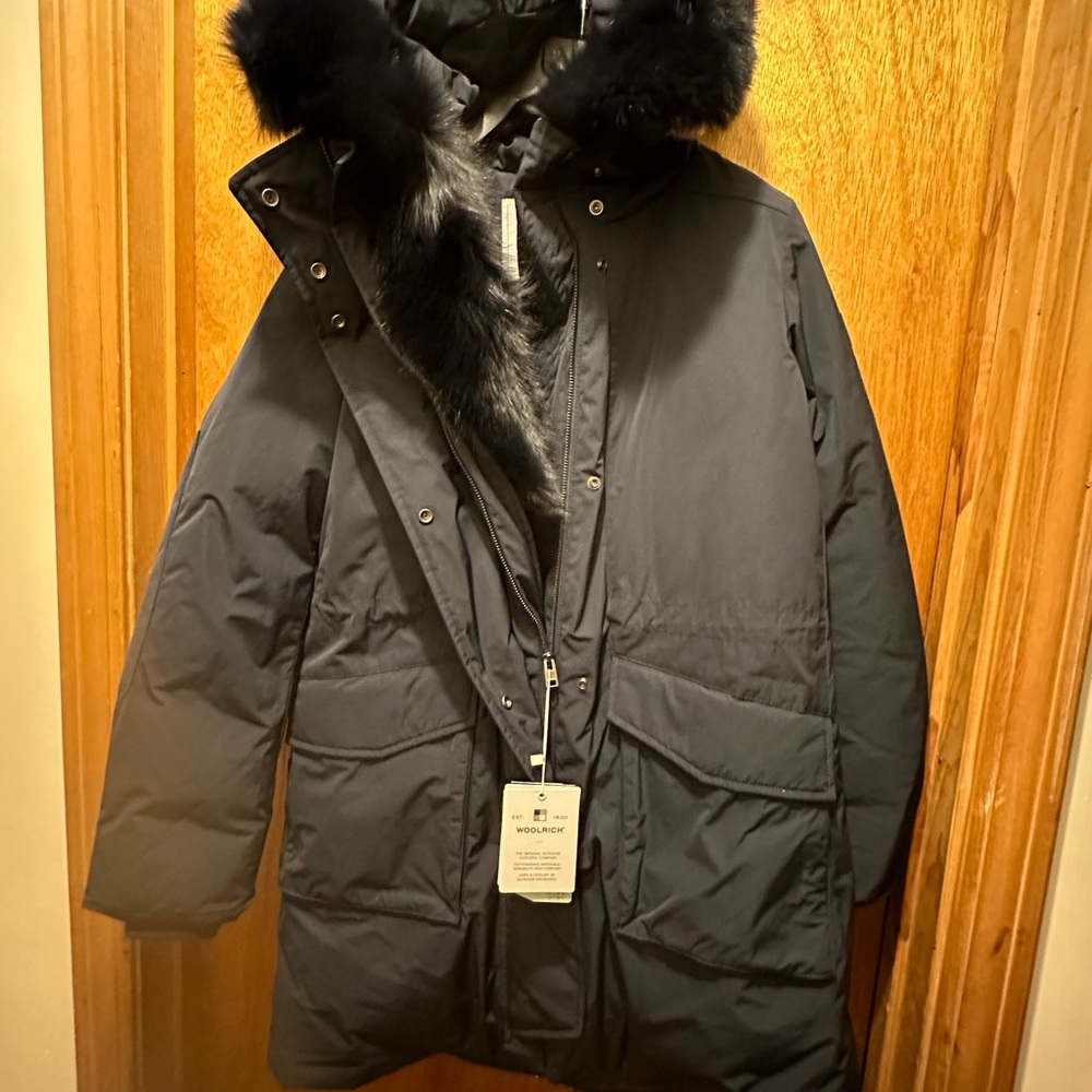 Woolrich Military Parka with real fur trim